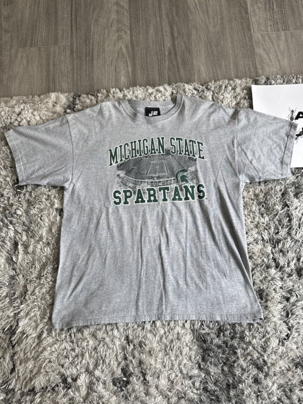 J2 Sport Gray 00 S Men Xl Michigan State Spartans Stadium Msu T Shirt Sz XL
